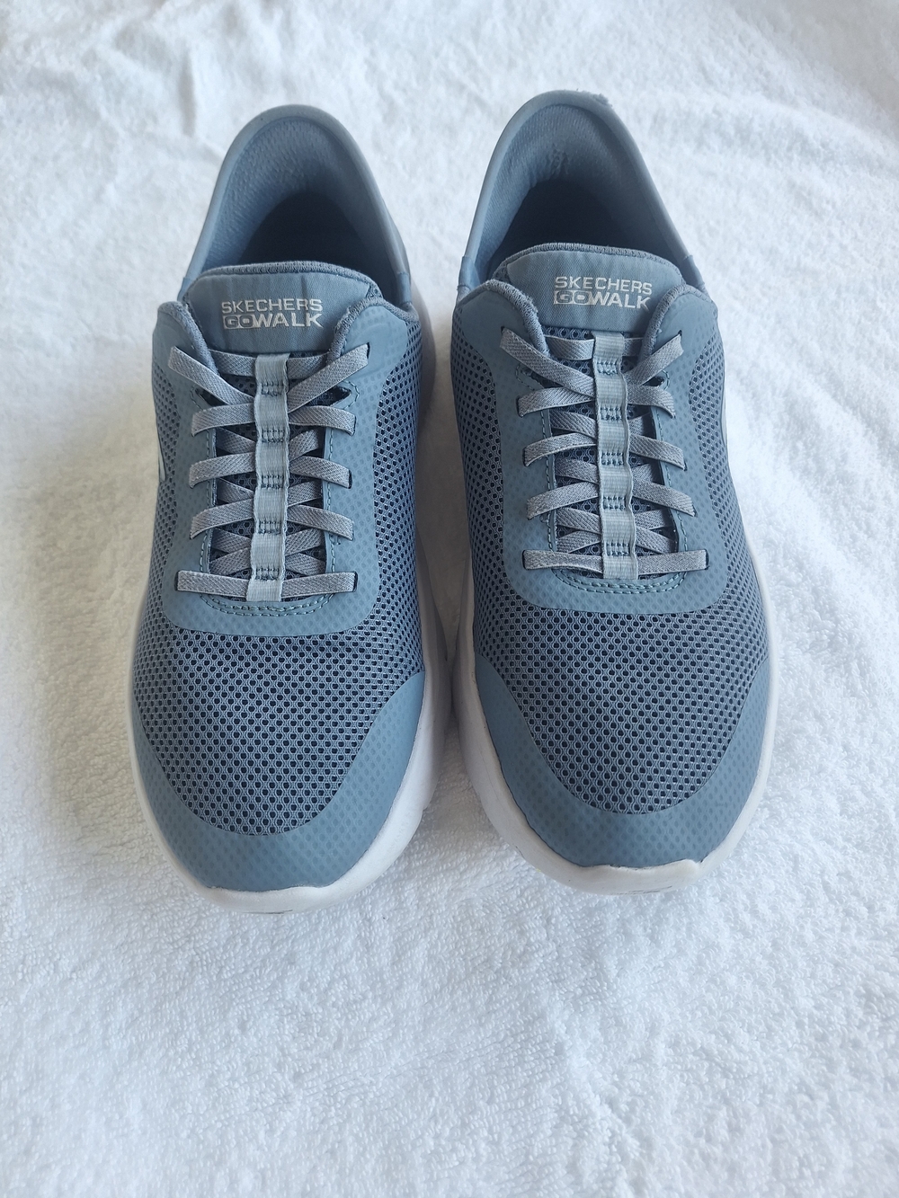 Skechers GOwalk Men's Light Blue Mesh Walking Shoes